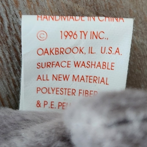 🦏 Ty Beanie Baby “Spike” the Rhino – 1996 Vintage Collectible Plush - Picture 16 of 16